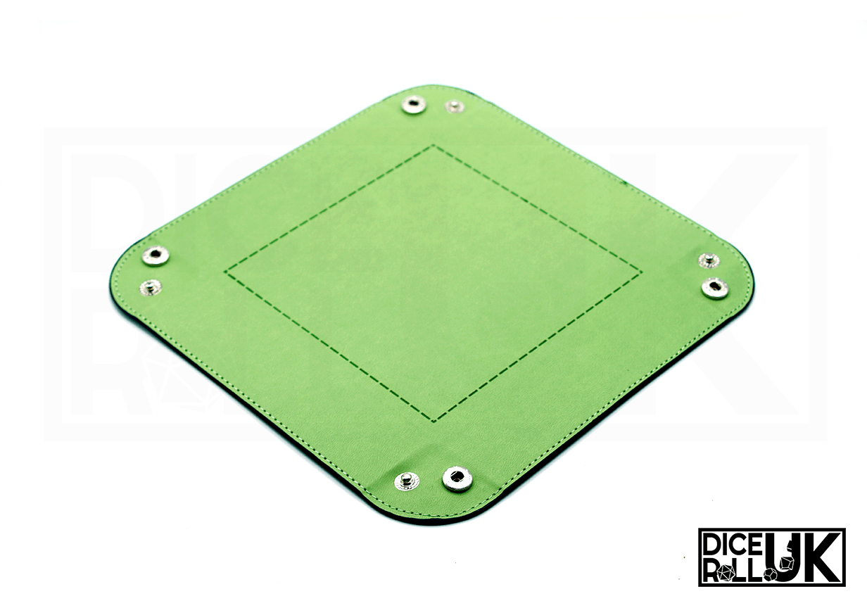 Square Clip-Up Dice Tray - Green Square Clip-Up Dice Tray - Green from DiceRoll UK