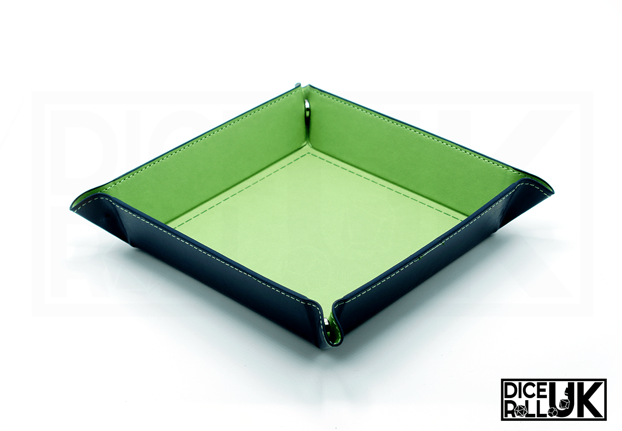 Square Clip-Up Dice Tray - Green Square Clip-Up Dice Tray - Green from DiceRoll UK