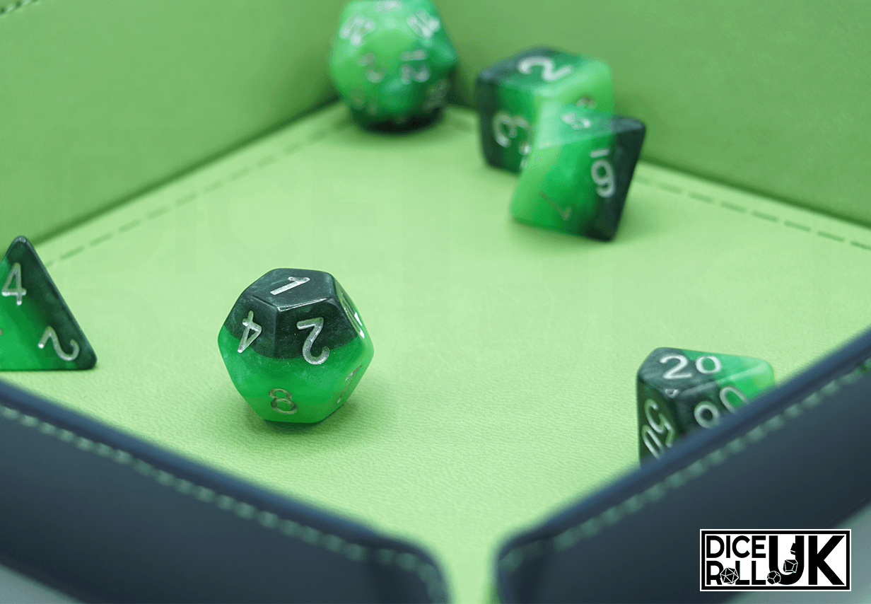 Square Clip-Up Dice Tray - Green Square Clip-Up Dice Tray - Green from DiceRoll UK