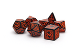 Pathfinder - Hell's vengeance dice black dice with demonic theme