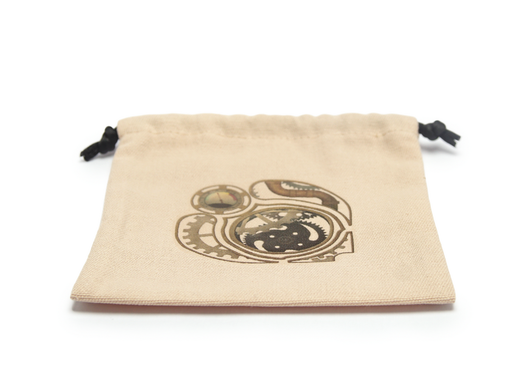 Steampunk Dice Bag - Beige