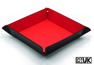 Square Clip-Up Dice Tray - Red Square Clip-Up Dice Tray - Red from DiceRoll UK