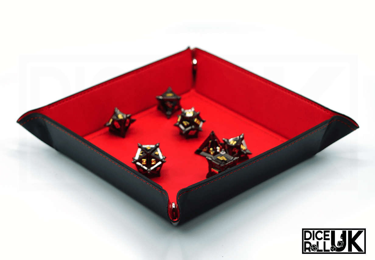 Square Clip-Up Dice Tray - Red Square Clip-Up Dice Tray - Red from DiceRoll UK