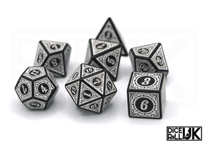 Carved Dice - White Carved Dice - White from DiceRoll UK